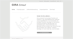 Desktop Screenshot of einkauf.gira.de