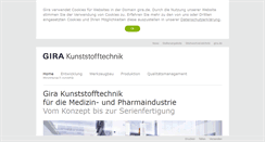 Desktop Screenshot of kunststofftechnik.gira.de