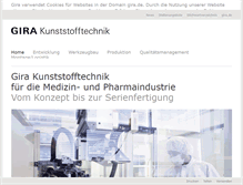 Tablet Screenshot of kunststofftechnik.gira.de