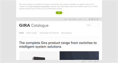 Desktop Screenshot of katalog.gira.de