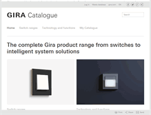Tablet Screenshot of katalog.gira.de