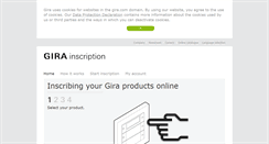 Desktop Screenshot of marking.gira.com