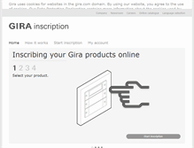 Tablet Screenshot of marking.gira.com
